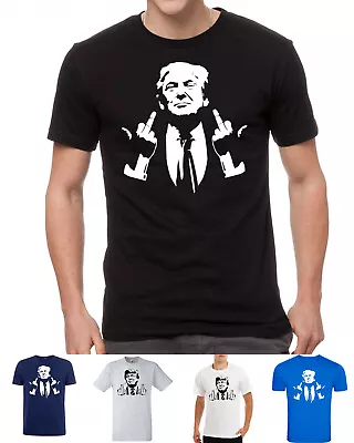 Buy Donald Trump 2024 Let's Go Brandon Usa Middle Finger Make Great Again T-shirt • 9.99£