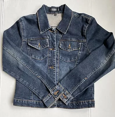 Buy Laundry Denim Jacket By Shelli Segal Women’s 12 Blue Faded • 17.95£