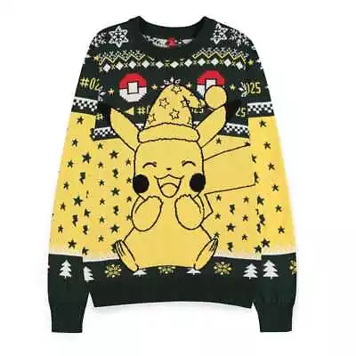 Buy Pokemon Sweatshirt Christmas Jumper Pikachu Size XXL • 66.76£