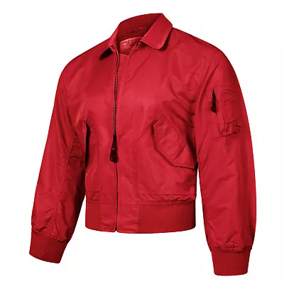 Buy Lightweight Jacket MA2 CWU US Air Force Flight Bomber Military Coat Red Top • 21.84£