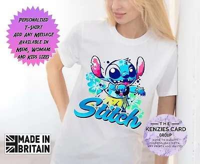 Buy Personalised Disney's Lilo And Stitch Custom Any Name T Shirt Stitch Shirt V1 • 11.95£
