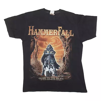 Buy FRUIT OF THE LOOM Hammer Fall 20 Year Anniversary Mens Band T-Shirt Black M • 94.99£