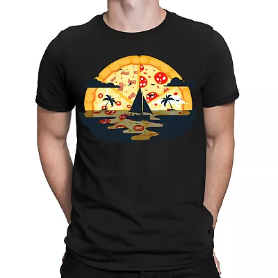 Buy Pizza Sunset Cool Funny Joke Gift Food Lovers Retro Mens Womens T-Shirts Top#DNE • 9.99£