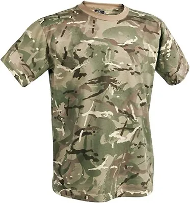 Buy Adults Camo T-Shirt MTP/UPT/BTP Camouflage T-Shirt With Crew Neck • 14.95£