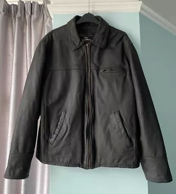 Buy WALLACE SACKS Genuine Dark Brown Nubuck Leather Men’s Flying Style Jacket Sz S/M • 25£