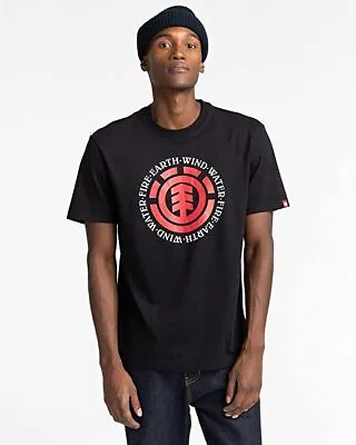 Buy Element Mens Seal T Shirt.new Black Cotton Short Sleeved Skater Crew Tee Top W22 • 22.99£