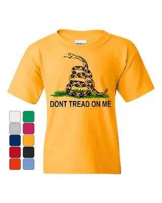 Buy Don't Tread On Me Youth T-Shirt Gadsden Flag Rattle Snake Tee • 12.87£