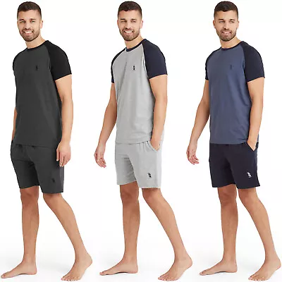 Buy Snuggaroo Mens Short Sleeve Pyjama Set PJs Loungewear T Shirt Shorts • 9.99£