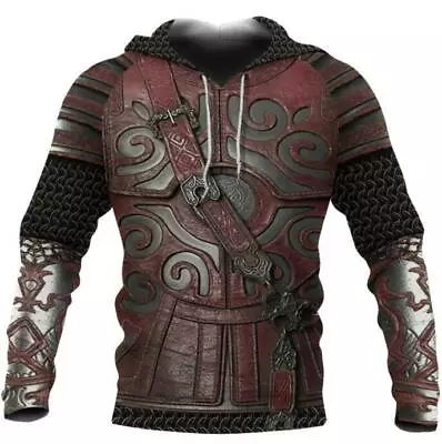 Buy The Lord Of The Rings Hoodie 3D Printed Armor Pullover Coat Autumn Sweatshirt • 26.63£