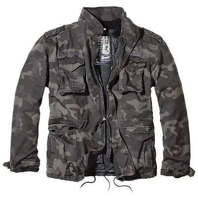 Buy Brandit M65 Military Style Giant Jacket - Dark Camo- Removable Liner-All Sizes • 110.95£