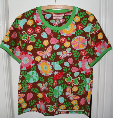 Buy Moromini Sweden Scandi Short Sleeve T Shirt/Top Flower Power Size XL • 15£