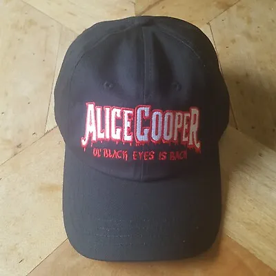 Buy Alice Cooper Hat Baseball Cap Ol' Black Eyes Is Back Strapback Adjustable Merch • 22.09£