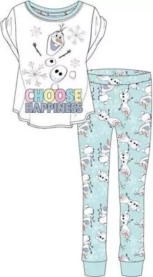 Buy Ladies Official Disney Olaf S/Sleeve Top & Lounge Pant Pyjama Set - 20-22 • 15.95£