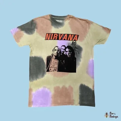 Buy Nirvana: ‘Flipper’ Multicoloured Tie Dye T-Shirt *Official Merch*  • 18.99£