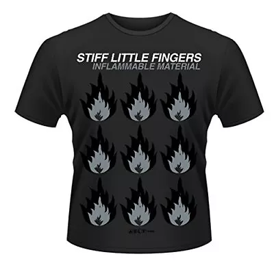 Buy STIFF LITTLE FINGERS - INFLAMMABLE MATERIAL - Size S - New T Shirt - J72z • 12.13£