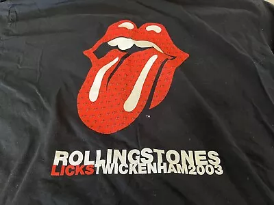 Buy T-shirt From Rolling Stones Licks Tour 2003 Twickenham (Size: XL) • 10£