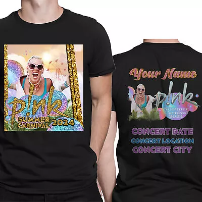 Buy Personalised Pink Summer Carnival 2024 Music Gig Concert Mens T-Shirts Top#DJG12 • 7.99£