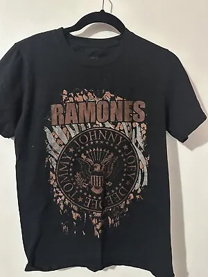 Buy Ramones Vintage T-shirt Black Women’s Juniors Medium  • 0.78£