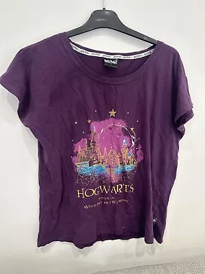 Buy Harry Potter Purple Short Sleeved Round Neck  T-shirt  Size 10 Great Condition • 3£