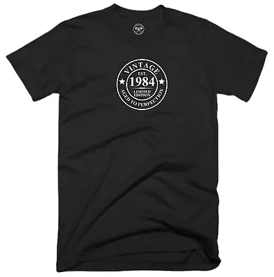 Buy Vintage 1984 T Shirt 40th Birthday Clothing Aged To Perfection Classic Gift Top • 12.99£