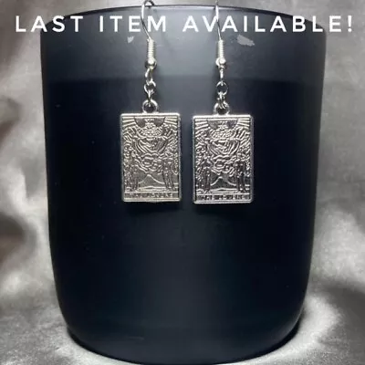 Buy Handmade Silver The Lovers Tarot Card Earrings Gothic Gift Jewellery • 4.50£