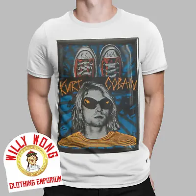 Buy Kurt Cobain T-Shirt Mens Retro Grunge Vintage Classic 80's 90s Tee Seattle Fun • 6.99£