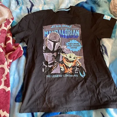 Buy Star Wars The Mandalorian T-shirt Size Large • 9.86£
