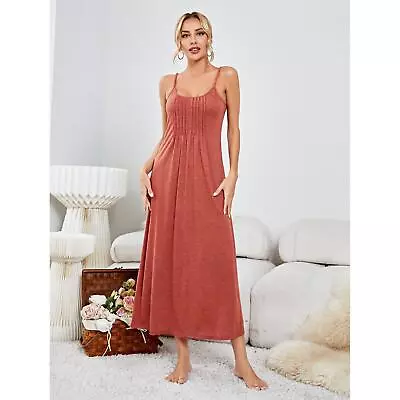 Buy Spring Or Camisole Nightdress Summer Simple Casual Womens Pajamas Home Wear • 20.99£
