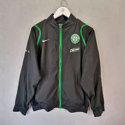 Buy Nike Celtic FC 2007 08 Track Jacket Mens Large Black Vintage Scottish Football • 39.99£