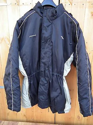Buy Umbro Womens Black And Blue Quilted Jacket Size XLarge XL • 16.99£