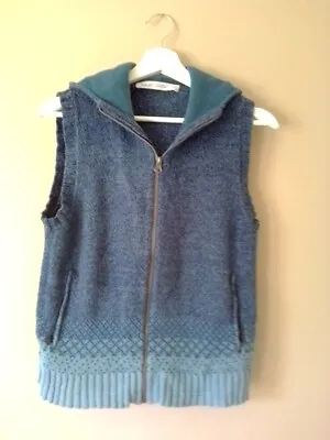 Buy Woolrich Sweater Vest Zip Up GREY HEATHER Womens Small • 15.30£