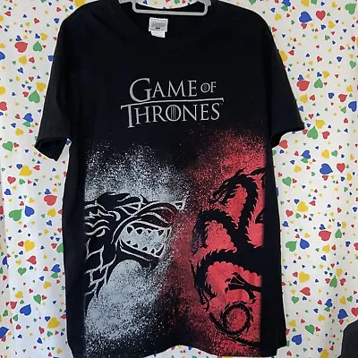 Buy Game Of Thrones, 2018 HBO,  Black, Dragon Design TShirt, UK Size Large Gildan • 9.99£