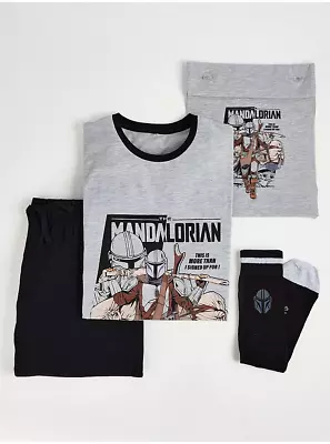 Buy Disney Star Wars The Mandalorian Men Soft Pyjamas And Socks Gift Set Bag Size XL • 24£