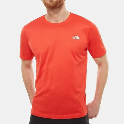 Buy The North Face Men's Reaxion Amp Crew T-Shirt / Red / RRP £30 • 12£
