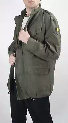 Buy Mens Military Field Jacket - Belgian Olive Green - DISTRESSED • 15£