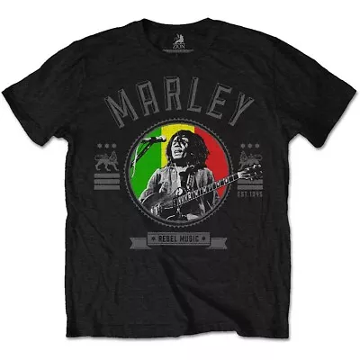 Buy Bob Marley Rebel Music Official Tee T-Shirt Mens • 15.99£