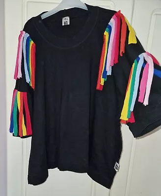 Buy New 3xl 52  AA Aesthetic Laundry Phoenix Rainbow Tassel T-shirt Plus Festival  • 48£