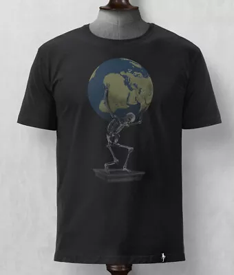 Buy Dirty Velvet Clothing - 100% Organic 'Weight Of The World' T-shirt (Medium ONLY) • 17.50£
