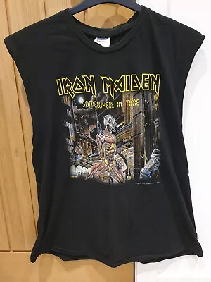 Buy Genuine Iron Maiden 1986/87 Somewhere On Tour Muscle T Shirt Vintage LARGE 2002 • 21.99£