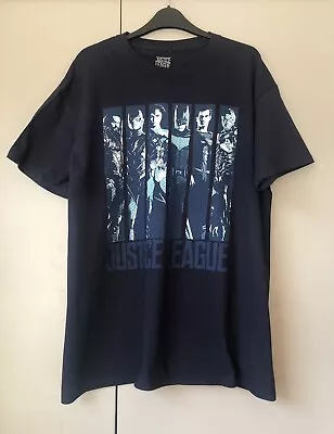Buy Justice League T-Shirt In Blue. Size L. Brand New. FREE POSTAGE • 7.99£