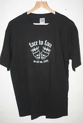 Buy FACE TO FACE SO CAL SKULL T-Shirt PUNK Rock Music L Large Unused Old Stock • 24.99£