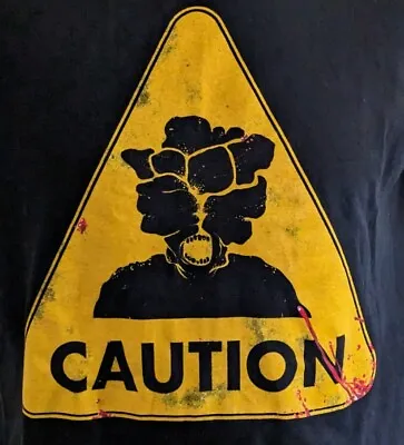 Buy The Last Of Us Clicker Caution Mens Shirt ARCADE BLOCK EXCLUSIVE! Medium / Small • 10.95£