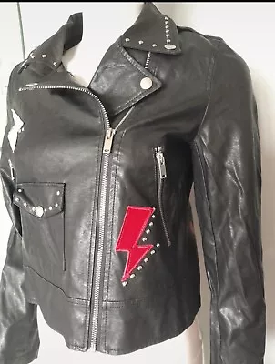 Buy Jennyfer Heartbreaker Leather Jacket Size 8 BNWT *RARE* • 89.99£