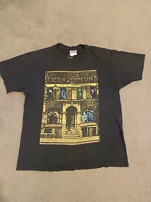 Buy Vintage Led Zeppelin T Shirt L 1980s Hanes Heavyweight Band Tee Rock • 112.73£
