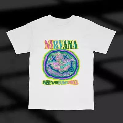 Buy Nirvana T Shirt Smile Band Logo With Custom Text New Official Unisex • 17£