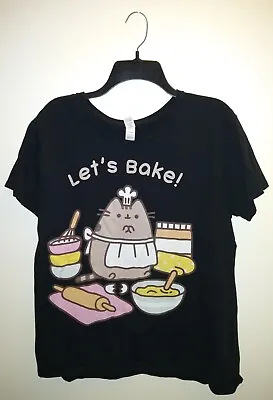 Buy Pusheen The Cat Let's Bake RARE Black T-shirt Size XL • 28.92£