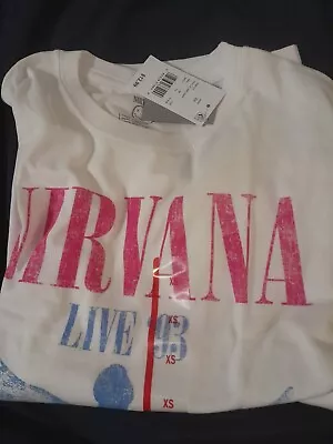 Buy Nirvana Short Sleeved Shirt For Women - Live From 1993 • 3.40£