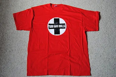 Buy Goo Goo Dolls Cross Red T Shirt New Official Ex Tour Iris Gutterflower Dizzy Up • 7.99£