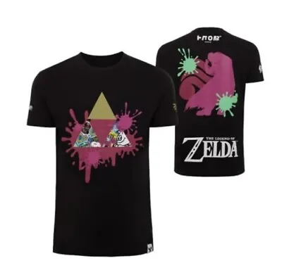 Buy Nintendo Shirt Mens M Splatoon X The Legend Of Zelda Splatfest (Power) 🐙 • 62.50£