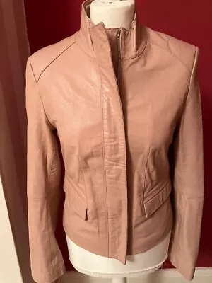Buy Leather Jacket Debenhams Beautiful Pink Jacket Size 14 Pre Owned • 34.99£